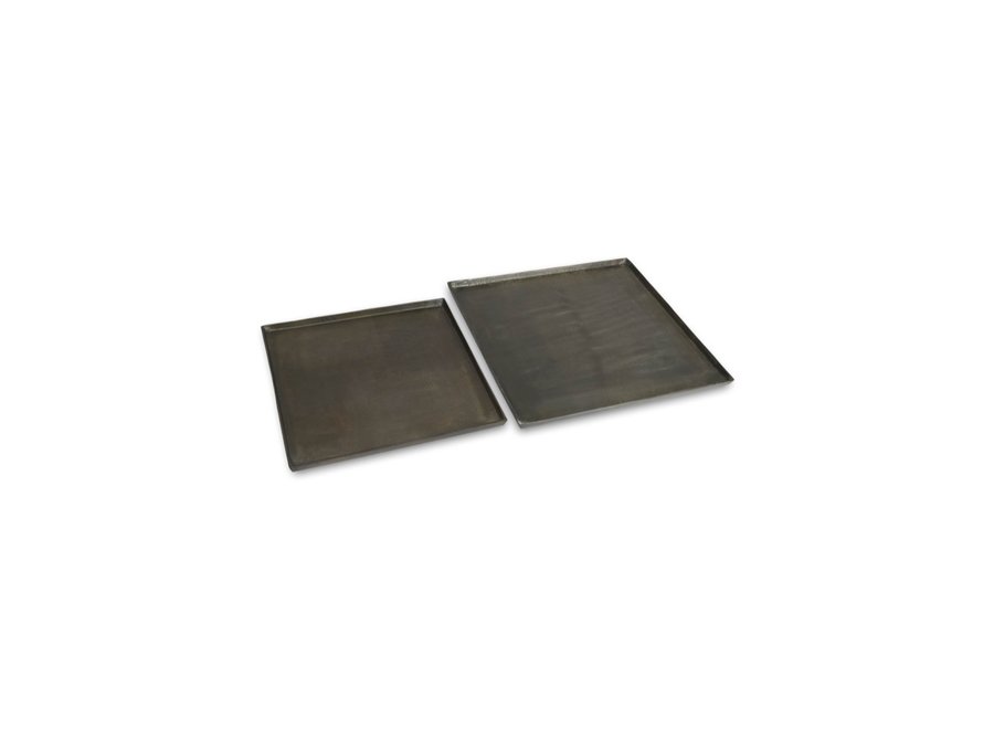 Dienblad 'Antique Black' - vierkant