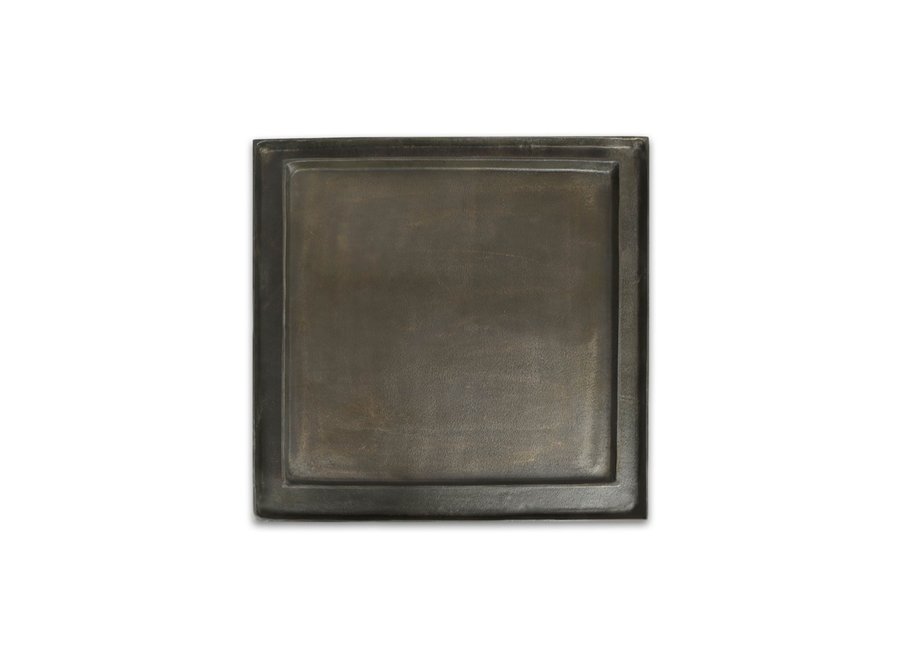 Dienblad 'Antique Black' - vierkant