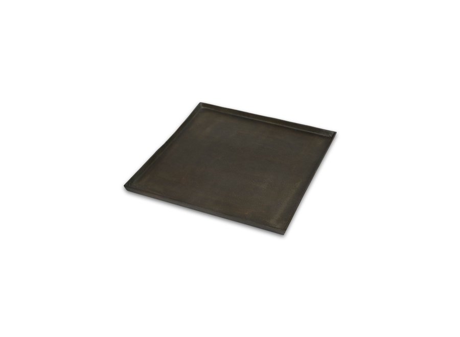 Dienblad 'Antique Black' - vierkant