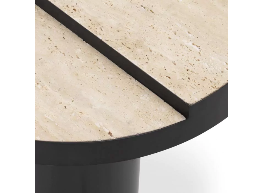 Table d'appoint 'Excelsior' - Travertine