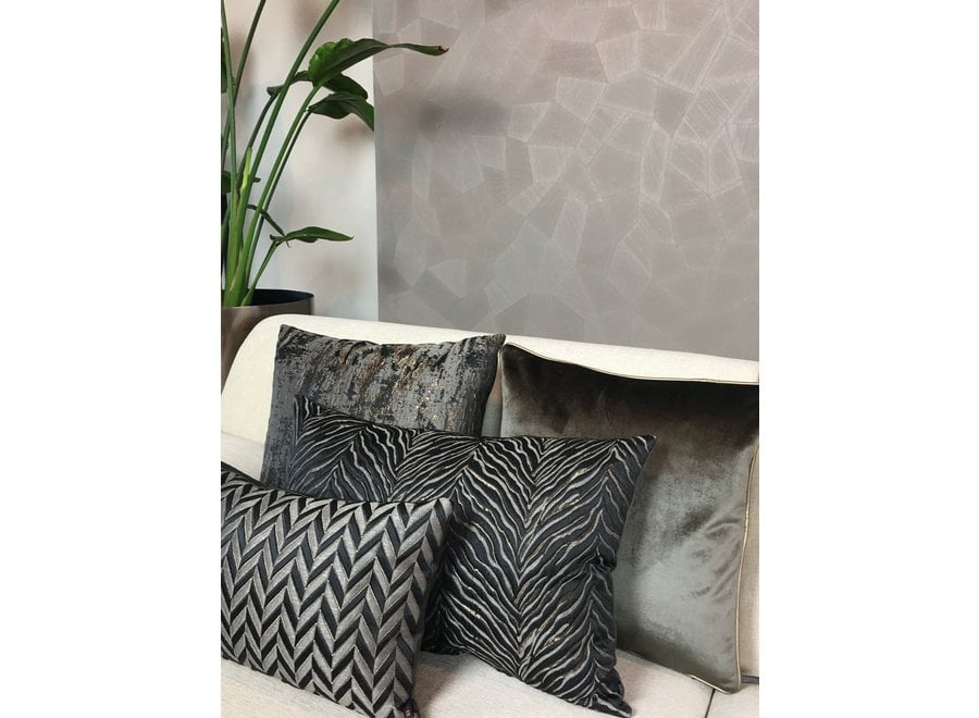 Combinaison de coussins W| Black/Dark Taupe: Ambrella, Astrid & Leonara