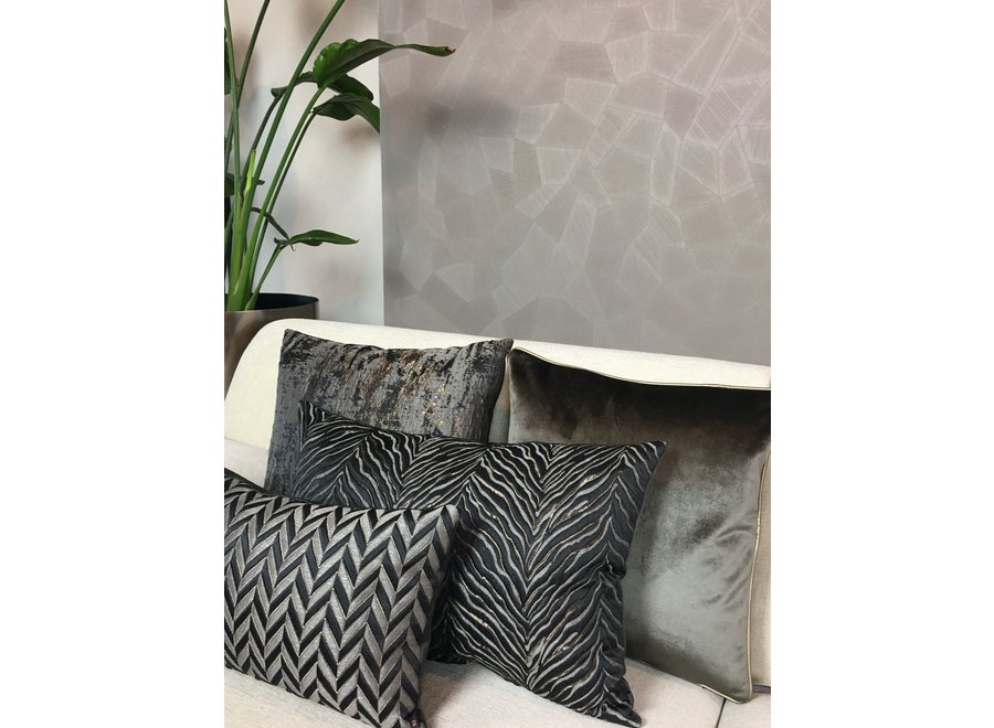 Cushion combination W| Black/Dark Taupe: Ambrella, Astrid & Leonara
