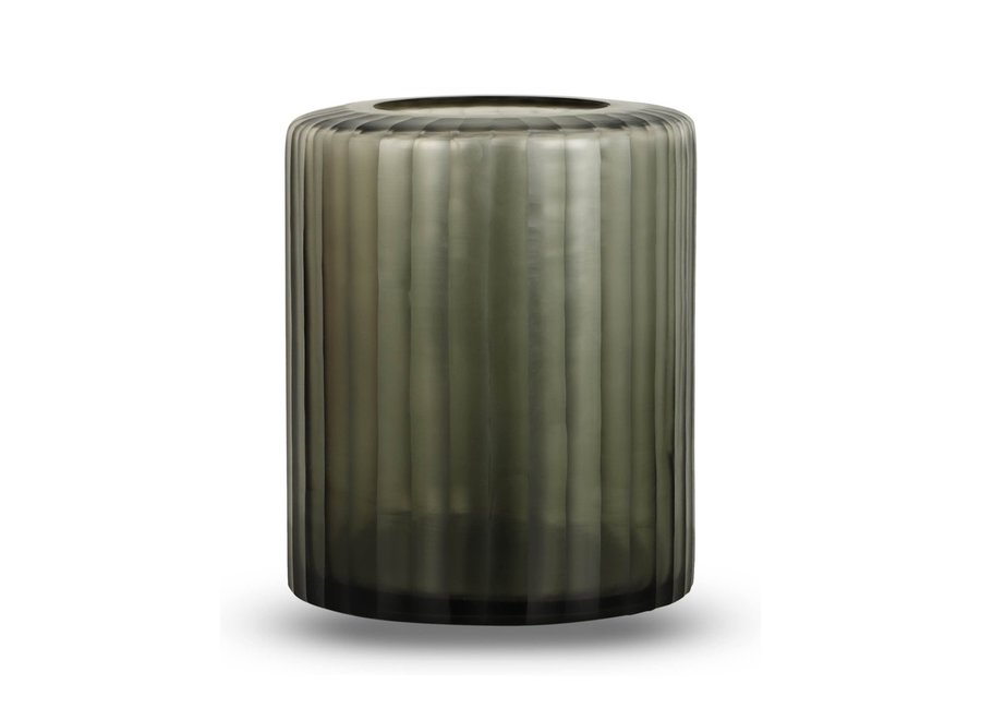 Vase 'Basalt' M - smoke