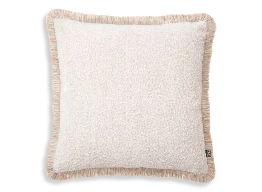 Coussin 'Nami' - Bouclé cream - L