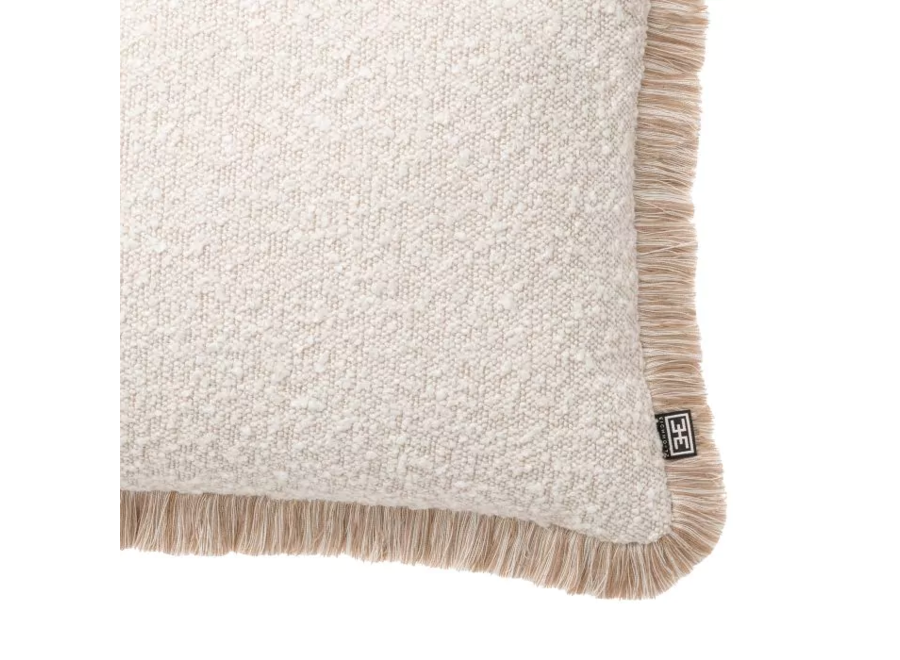 Coussin 'Nami' - Bouclé cream -Rectangular