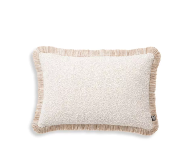 Cushion ‘Nami' - Bouclé cream -Rectangular