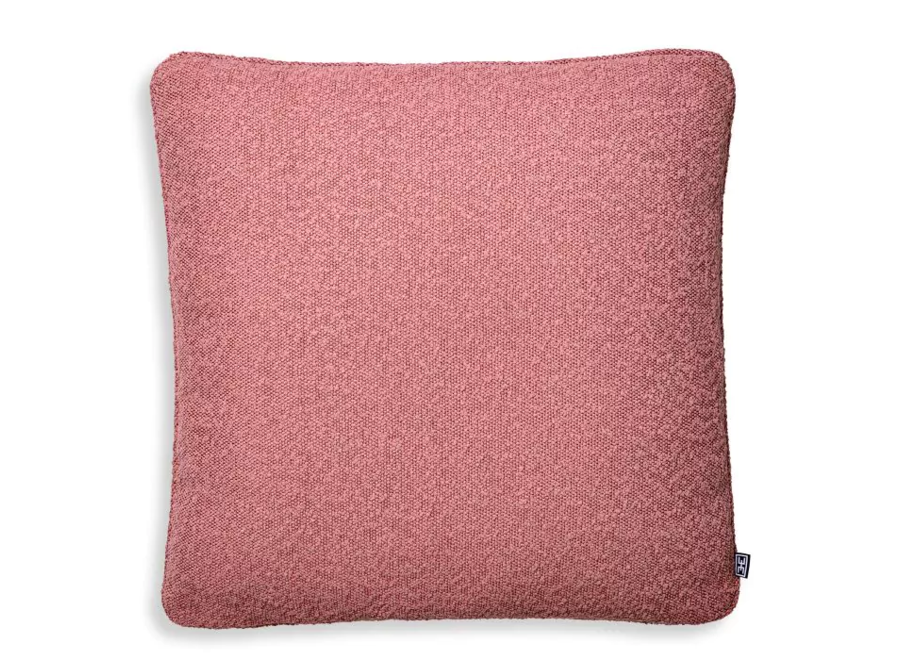 Coussin 'Bouclé' -Rose - L