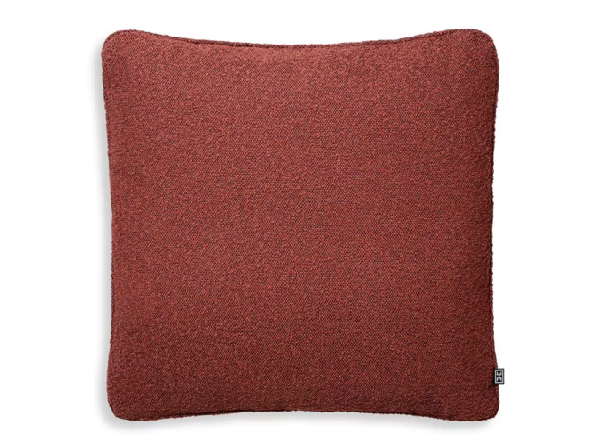 Coussin 'Bouclé' - Rouge - L