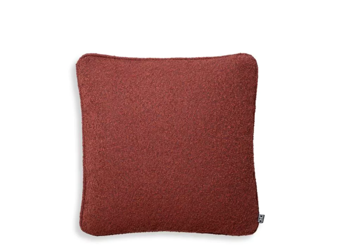 Coussin 'Bouclé' - Rouge-S