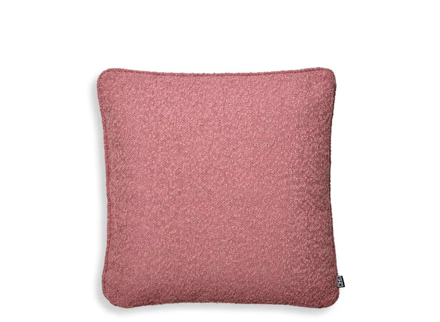 Coussin 'Bouclé' - Rose - S