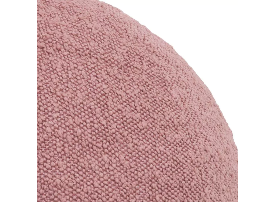 Coussin 'Palla' - Bouclé Rose- L