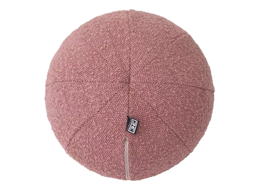 Coussin 'Palla' - Bouclé rose - S