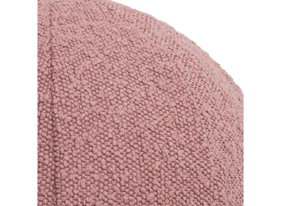 Coussin 'Palla' - Bouclé rose - S