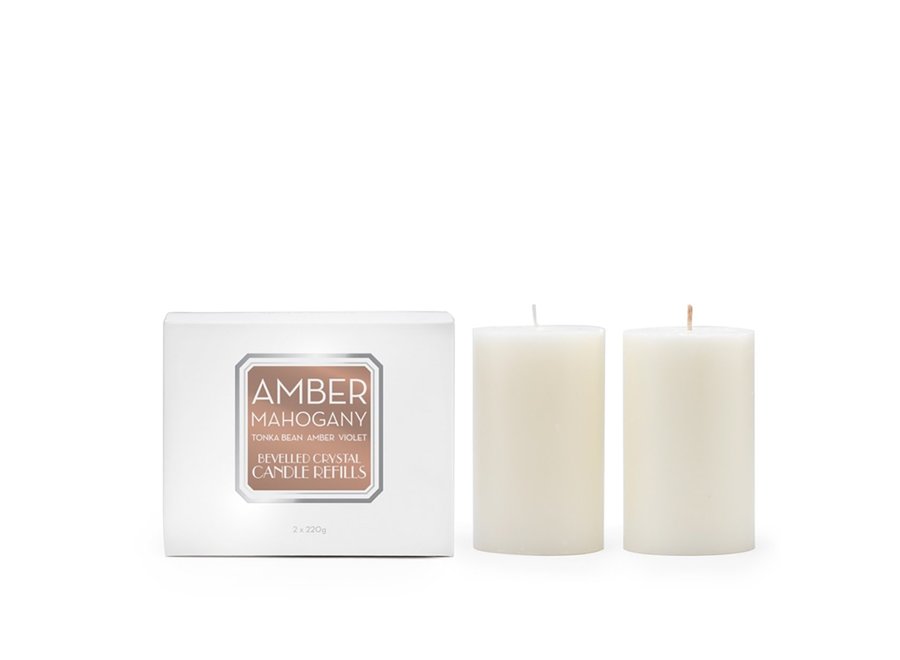 Refill scented candle 'Amber Mahogany'