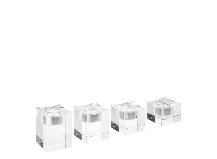 Candle holder 'Giancarlo’ Set van 4 - Low