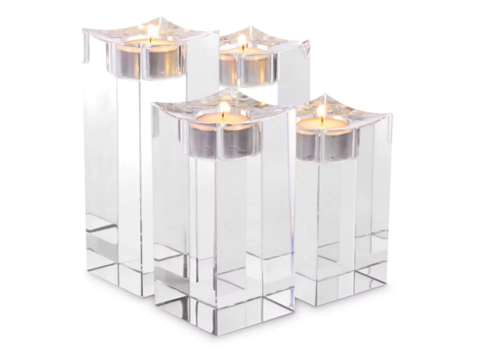 Teelichthalter Giancarlo Set van 4 - High