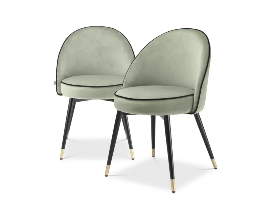 Chaise de salle à manger 'Cooper' lot de 2 - Pistache