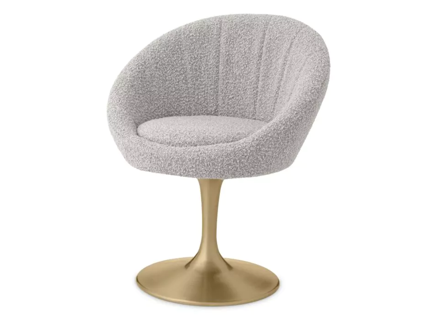 Esszimmerstuhl 'O'Neill' - Bouclé cream - Grey