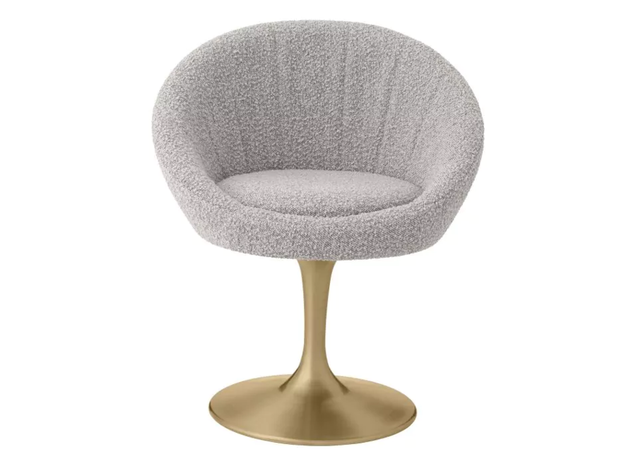Eetkamerstoel 'O'Neill' - Bouclé cream - Grey