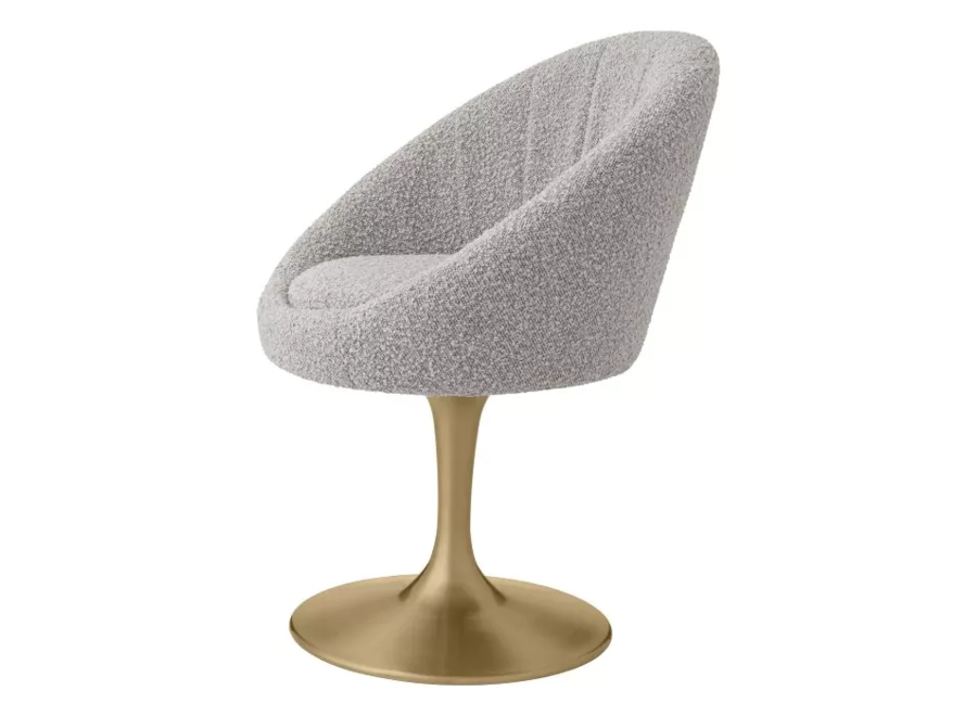 Eetkamerstoel 'O'Neill' - Bouclé cream - Grey