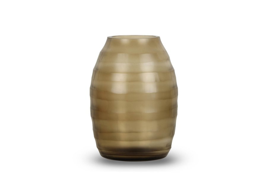 Vase 'Basra' M - smoke