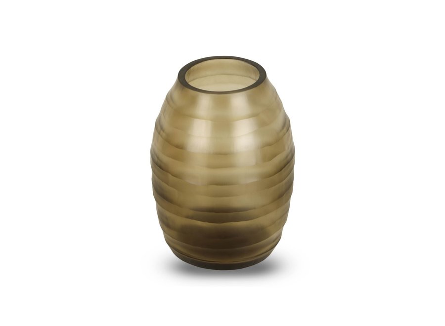 Vase 'Basra' M - smoke