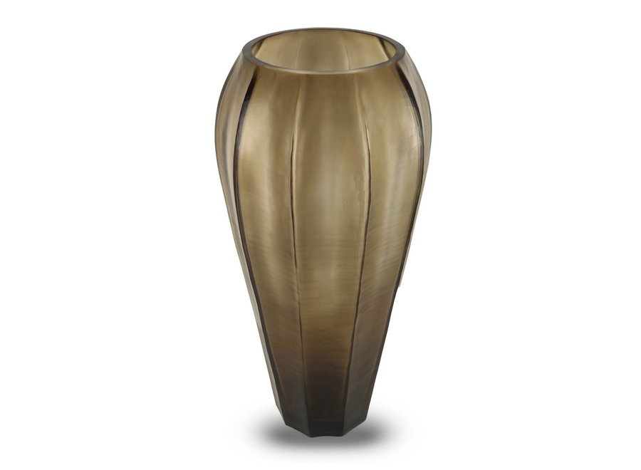 Vase 'Pyrite' L - smoke