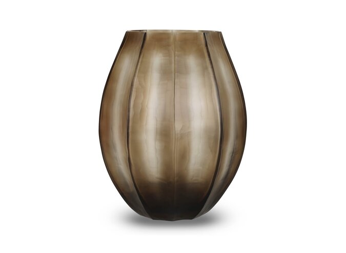 Vase 'Pyrite' M - smoke