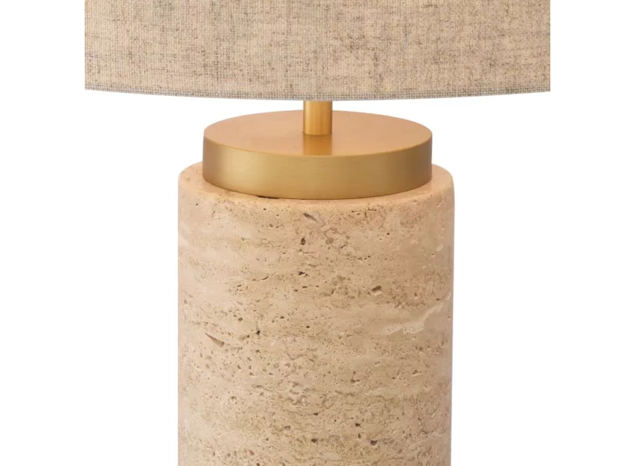 Lampe à poser 'LXRY'- Travertine