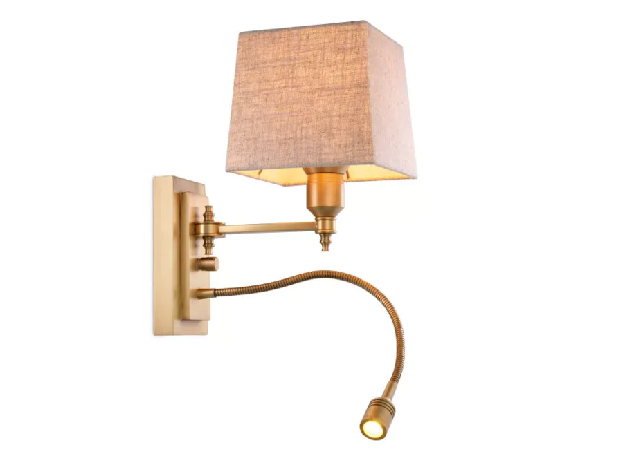 Lampe murale 'Ellington' - Brass