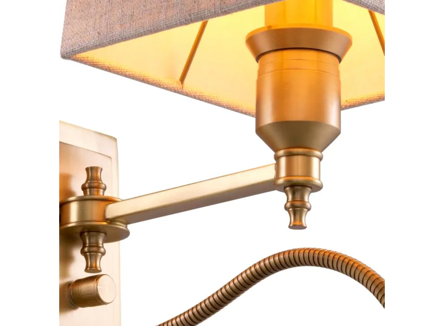 Lampe murale 'Ellington' - Brass