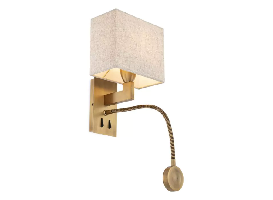 Lampe murale 'Reading' - Brass