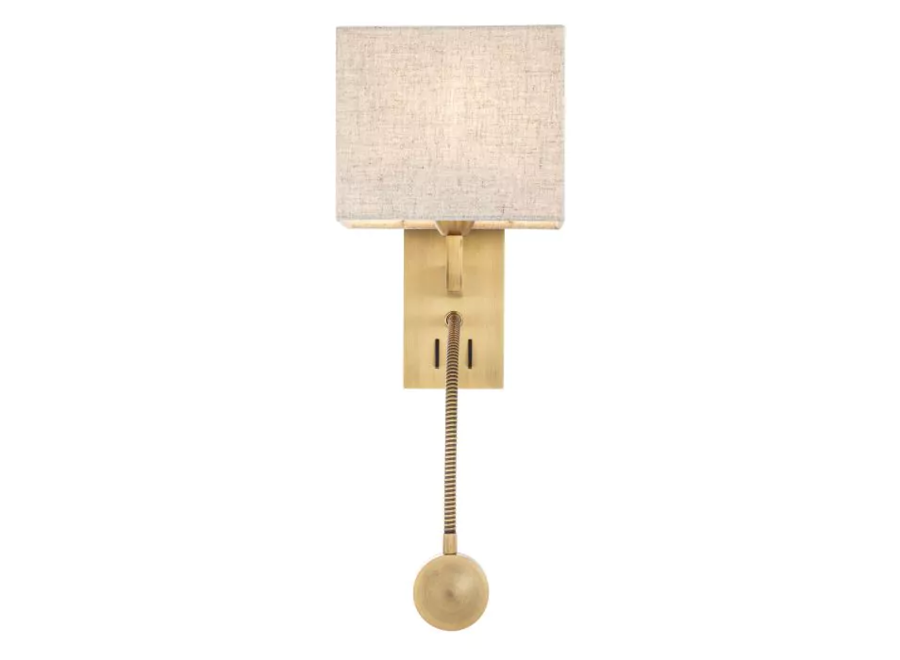 Lampe murale 'Reading' - Brass