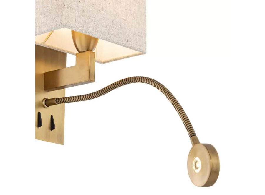 Lampe murale 'Reading' - Brass