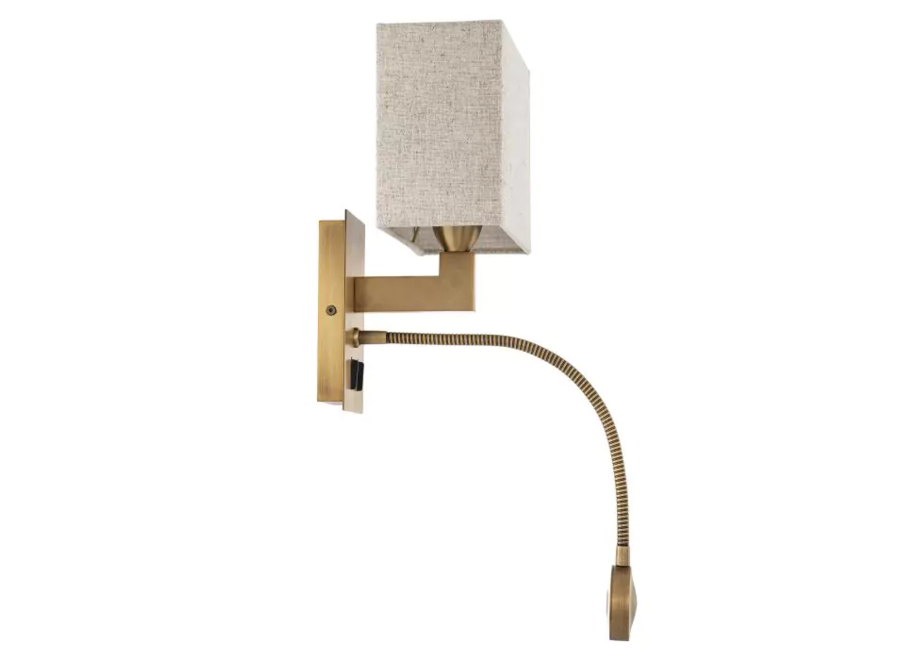 Lampe murale 'Reading' - Brass