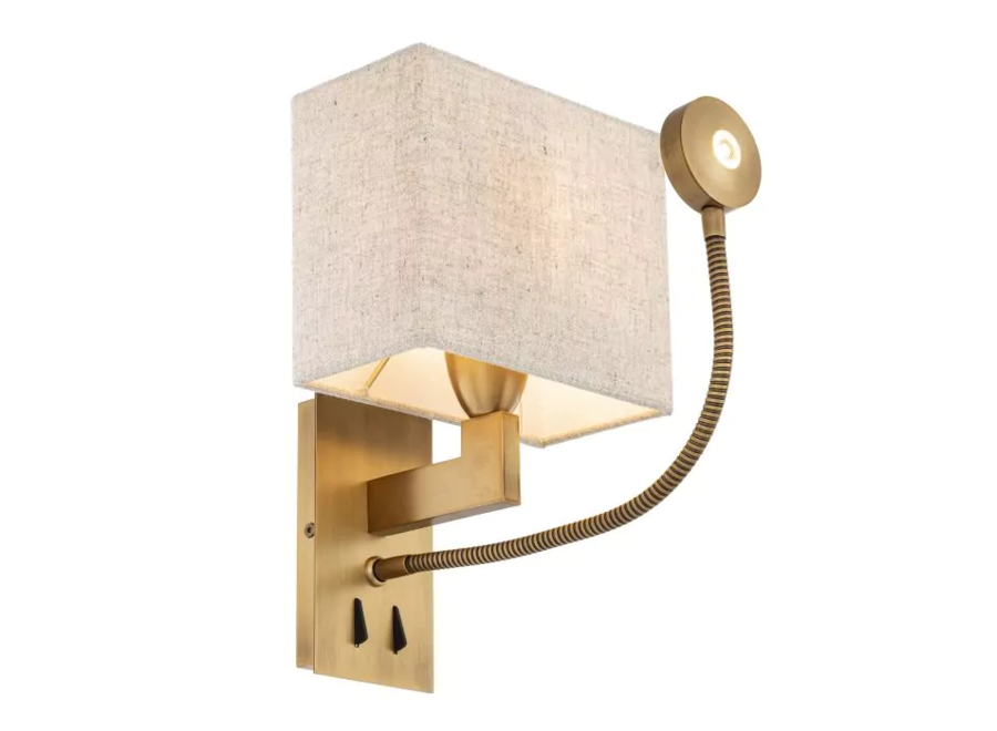 Lampe murale 'Reading' - Brass