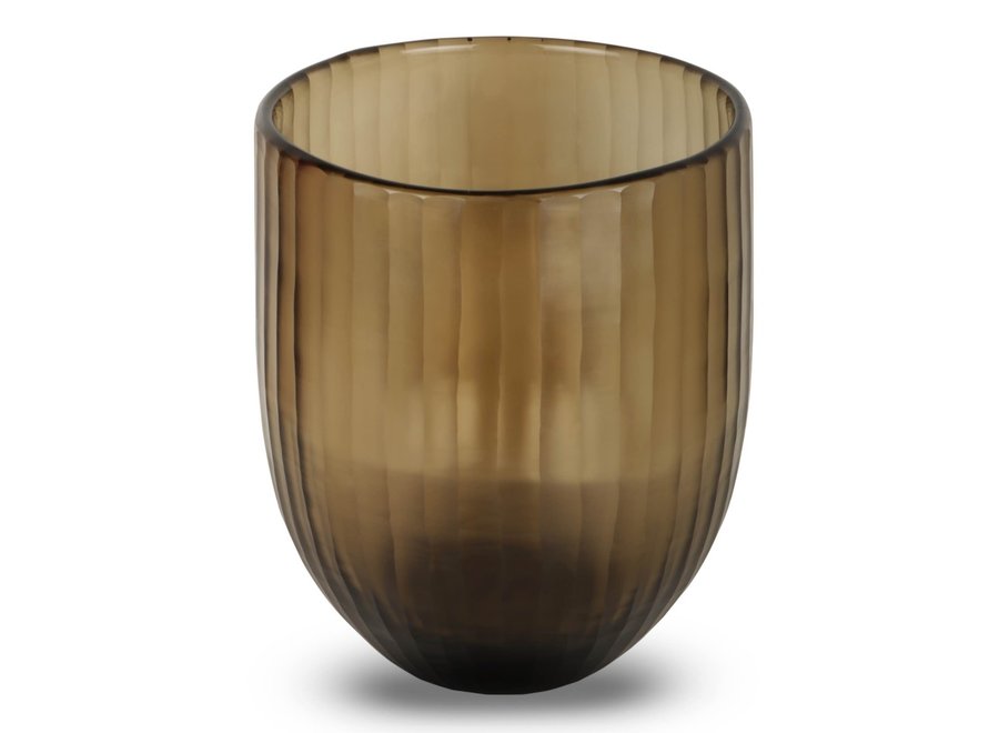 Vase 'Scapolite' L - smoke