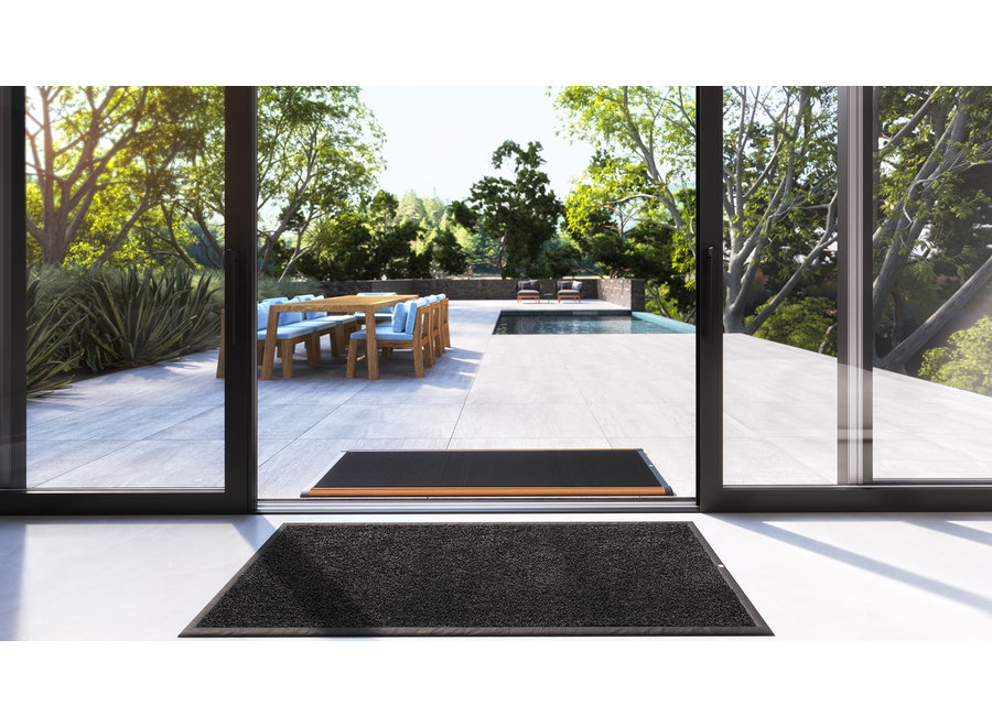 Doormat Outdoor - Anthracite /Teak