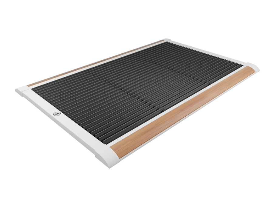 Doormat Outdoor - White /Teak