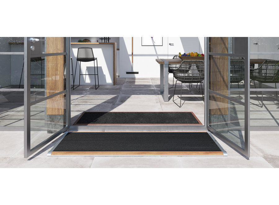 Tapis d'extérieur - Argent/Teck