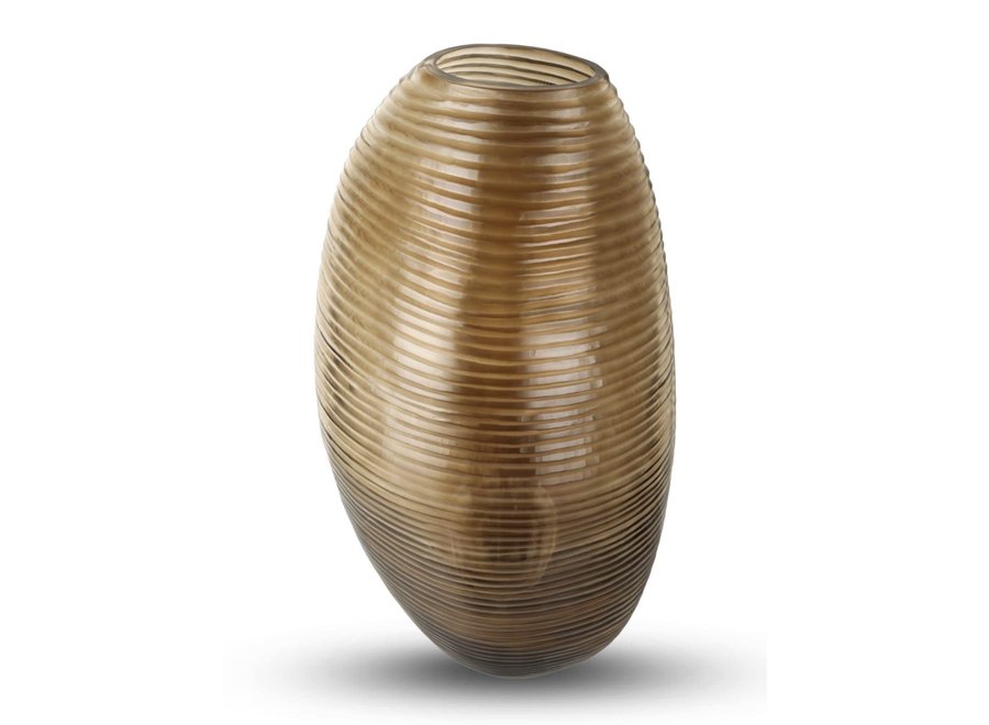 Vase 'Quartz' L - smoke