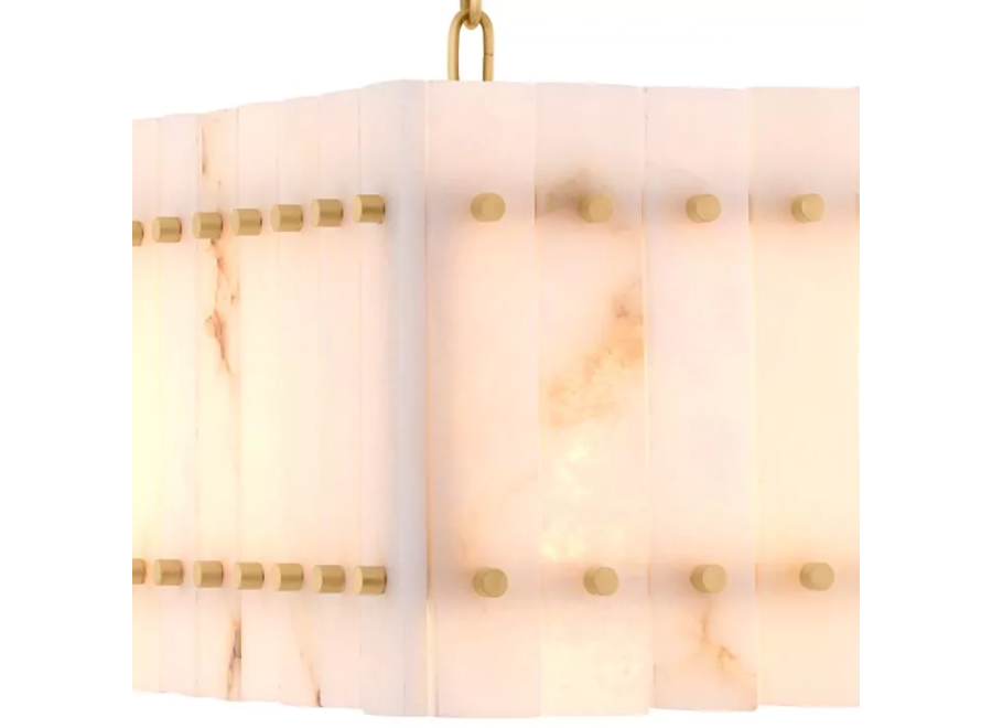 Kronleuchter 'Ruby'  -  Rectangular - Alabaster