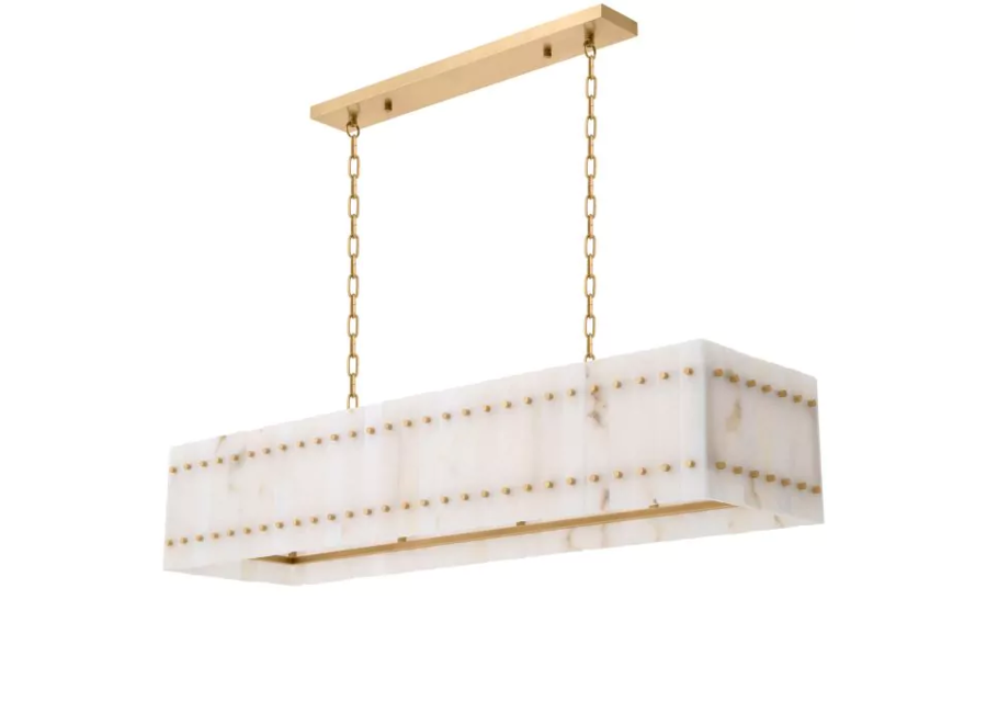 Chandelier 'Ruby'  -  Rectangular - Alabaster