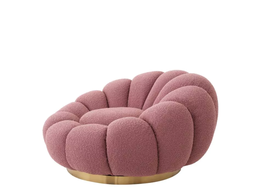 Swivel armchair 'Mello' - Rose - Wilhelmina Designs