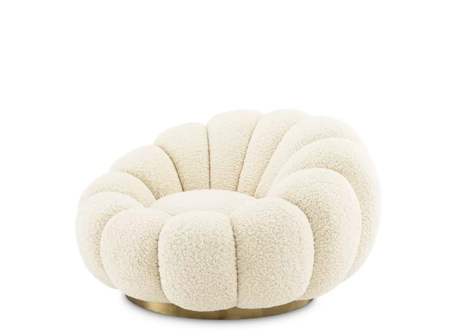 Chaise pivotante Mello - Faux Shearling