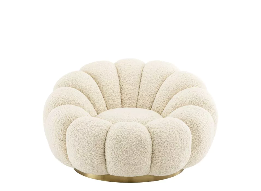 Chaise Pivotante 'Mello' - Faux Shearling