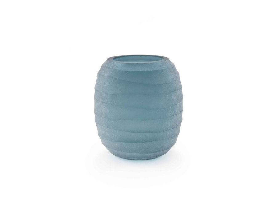 Vase 'Druzy' M - indigo