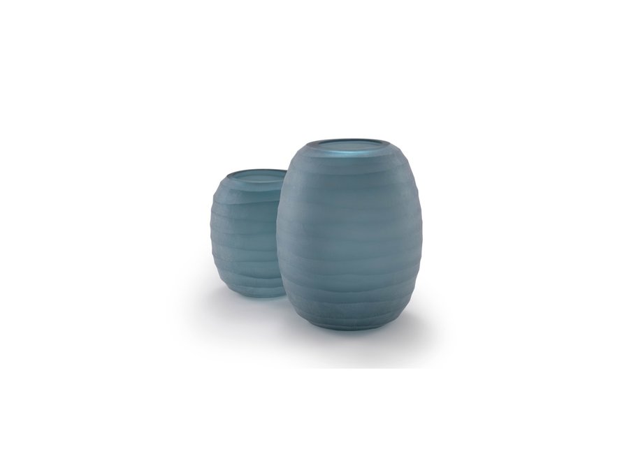 Vase 'Druzy' L - indigo