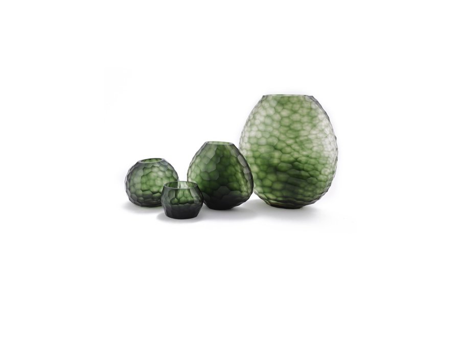 Tealight 'Hematite' - steel green