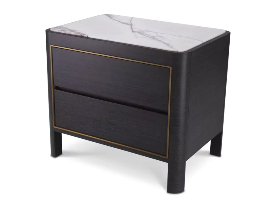 EICHHOLTZ Bedside Table 'Caroazon' Wilhelmina Designs